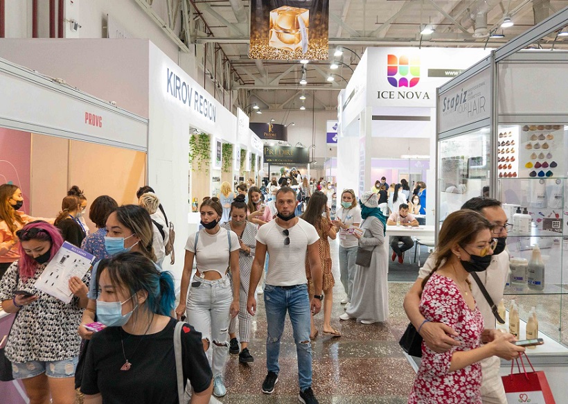 2027年哈萨克斯坦美容展览会Central Asia Beauty Expo展馆内部展台环境实拍