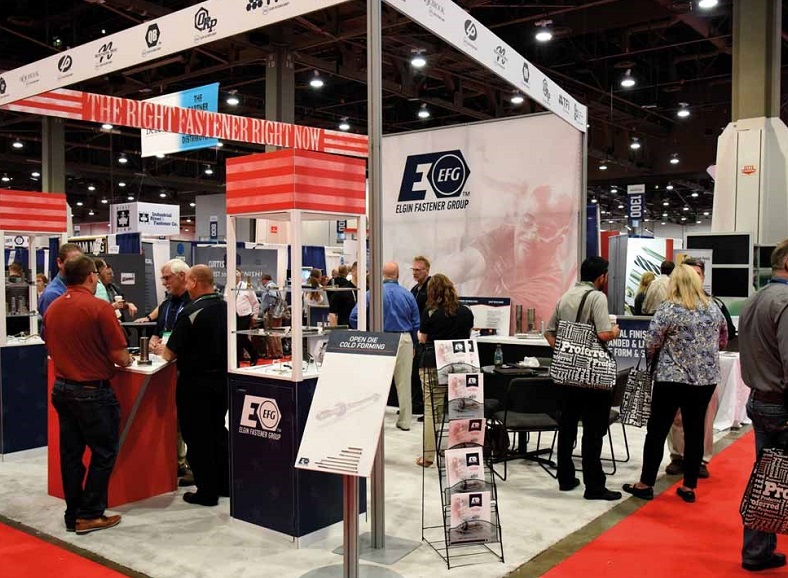 2026年美国国际紧固件展览会International Fastener Expo参展商与海外采购商展台洽谈现场