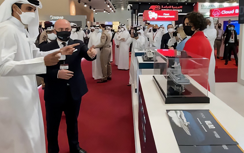 2026年卡塔尔国土安全及军警装备展览会Milipol Qatar参展商与海外采购商展台洽谈现场