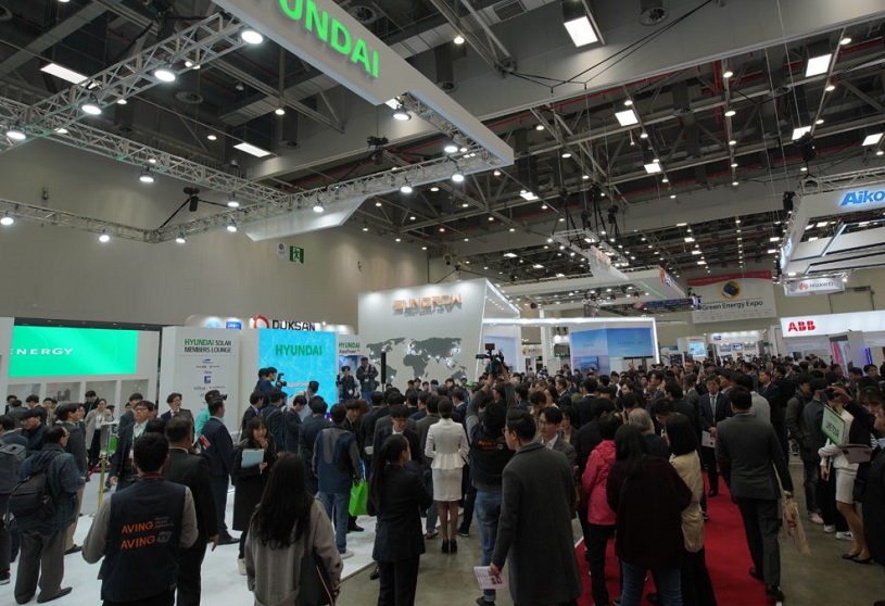 2027年韩国太阳能展-韩国国际绿色能源展Green Energy Expo展馆内部展台环境实拍