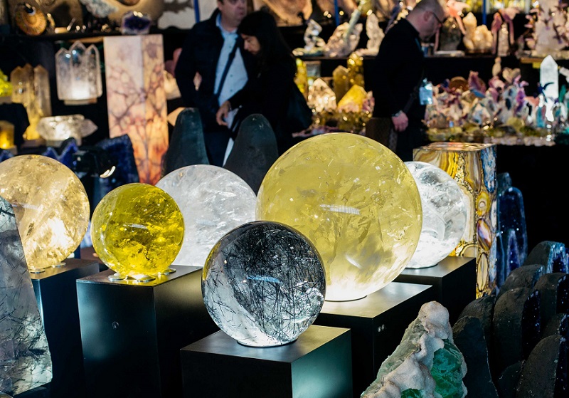 2026年德国慕尼黑矿物宝石展览会The Munich Show展馆内部展台环境实拍