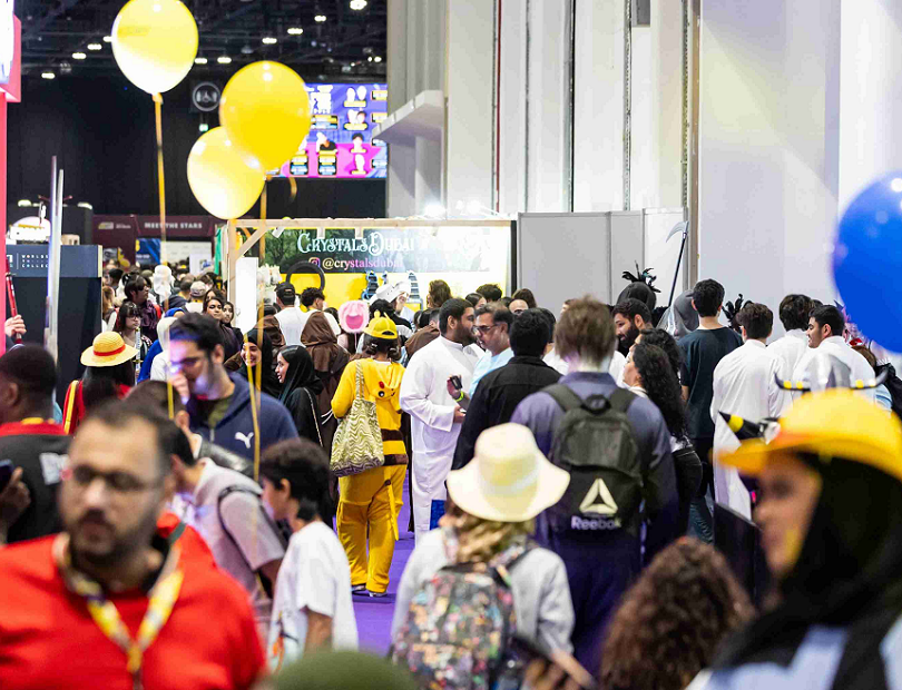 2027年中东阿布扎比游戏动漫展览会ME Gamescon参展商与海外采购商展台洽谈现场