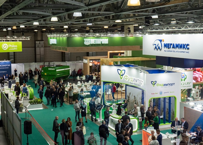 2026年俄罗斯饲料添加剂及兽药展览会FeedVet Expo参展商与海外采购商展台洽谈现场