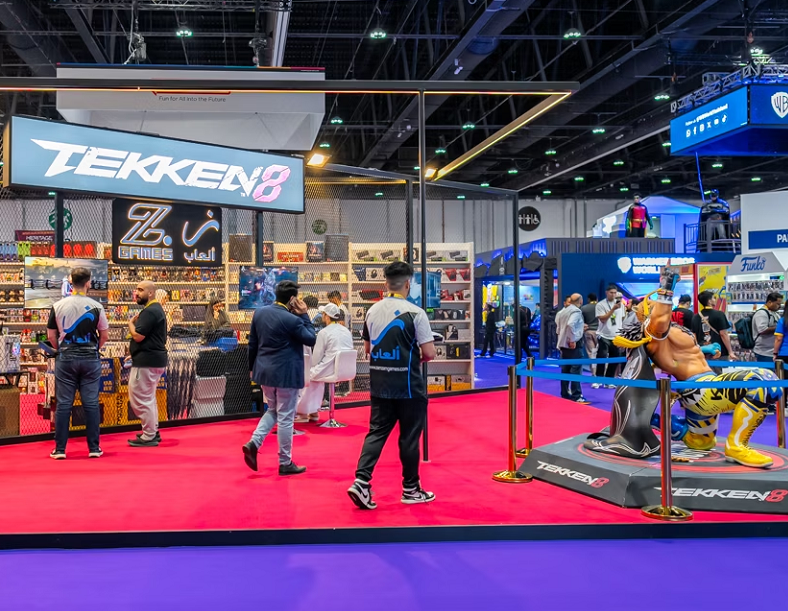 2027年中东阿布扎比游戏动漫展览会ME Gamescon展馆内部展台环境实拍