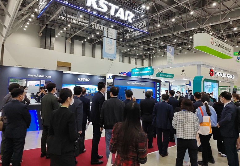 2027年韩国太阳能展-韩国国际绿色能源展Green Energy Expo展馆内部展台环境实拍