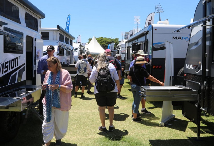 2027年澳洲澳大利亚悉尼房车、户外露营用品展览会Sydney  SUPERSHOW展馆内部展台环境实拍