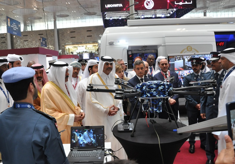 2026年卡塔尔国土安全及军警装备展览会Milipol Qatar展馆现场，专业观众参观实况