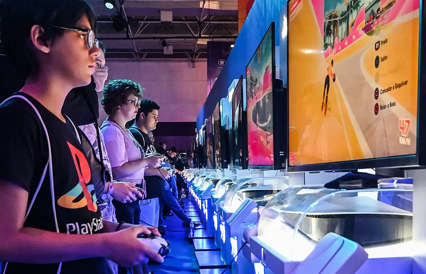 2027年巴西南美洲游戏展览会Gamescom latam参展商与海外采购商展台洽谈现场